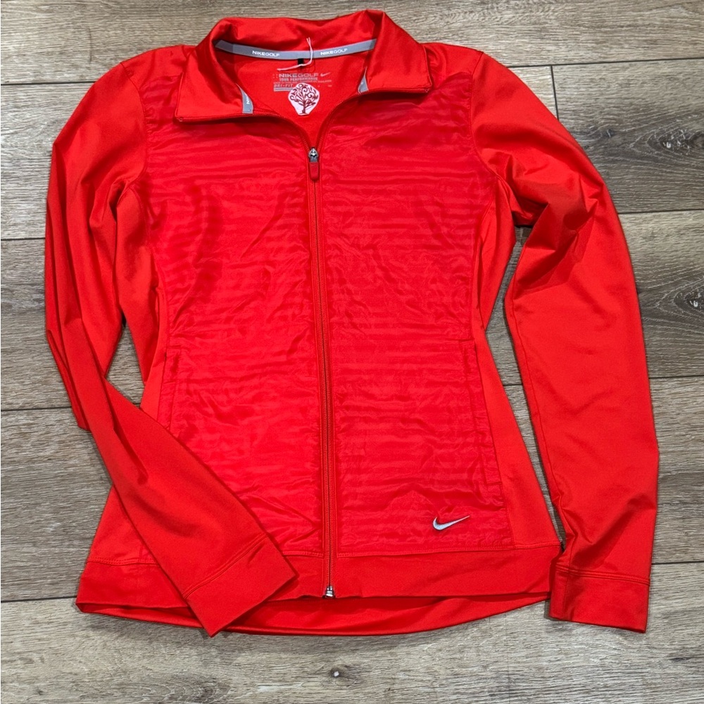 Nike Golf Tour Performance‎ Women’s Bright Salmon Full-Zip Jacket size S Dri-Fit
